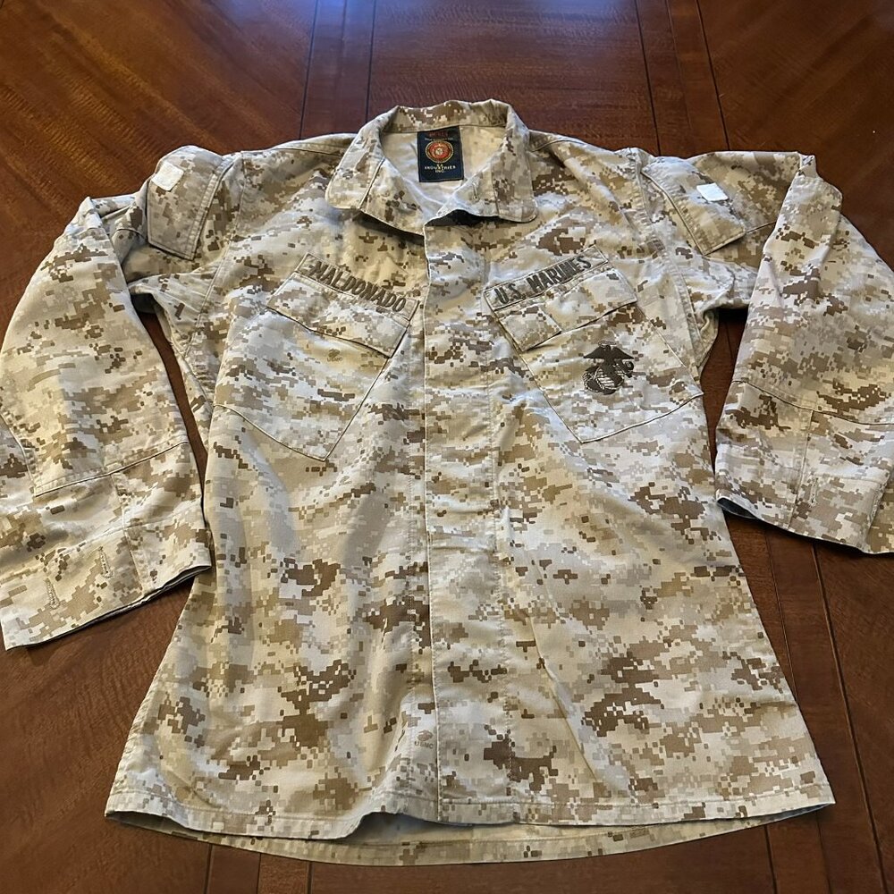 USMC Desert MARPAT Combat Blouse EA Industries SM-REG - Picture 1 of 7